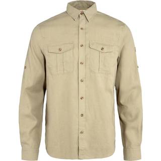Fjällräven Övik Travel Shirt L/S Skjorte Herrer størrelse M farve beige