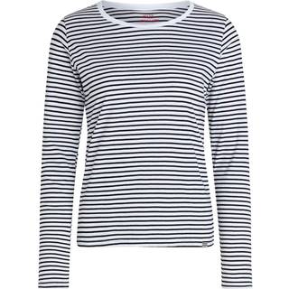 Organic Jersey Stripe Tenna Tee - White/Black - Mads Nørgaard - Stribet L