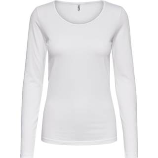 Live Love Langærmet T-shirt, White, XL