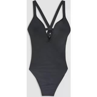 Seafolly Women's Collective Deep V One Piece Badedragt Damer størrelse 8 farve sort
