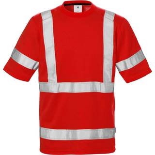 Fristads 111333 Hi Vis T-shirt kl.3 7024 THV / Arbejds T-shirt Rød S