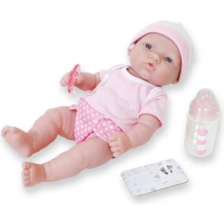 JC Toys - La Nyf?dte Nursery | 7 stykker baby dukke gave s?t | 12 """" Livslignende babydukke med tilbeh?r | Pink | Alder 2+ (18344)