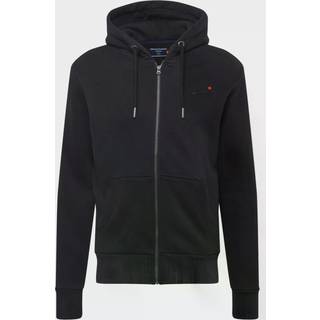Superdry Klassisk Orange Label hættetrøje med lynlås