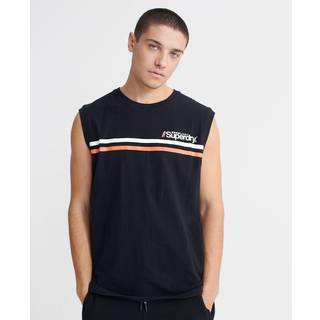 Superdry Ærmeløs Core Logo Sport top med striber