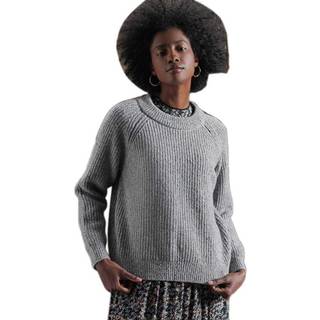 Superdry Freya trøje i tweed med rund hals