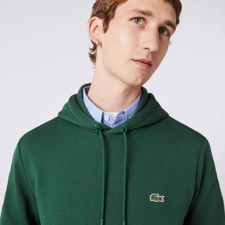 Lacoste Fleece Hoodie Pine Green - Grøn - M