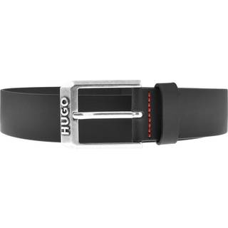 HUGO 50480441-001 Herrengürtel Leder Schwarz Gelio-C