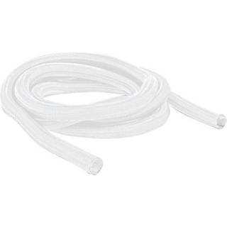 Delock Kabelsokker - Selvlukkende - 13 mm - 2 meter - Hvid