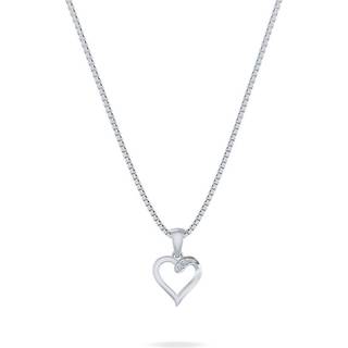 14 Karat Hvidguld Vedhæng fra Smykkekæden med Brillant 0,015 Carat W/SI