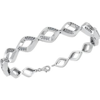 Smykkekæden Rhombus Rhodineret Sølv Armbånd DML0162S