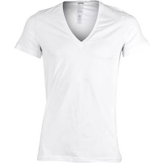 HOM Herren T-Shirt weiß Baumwolle & Mix unifarben