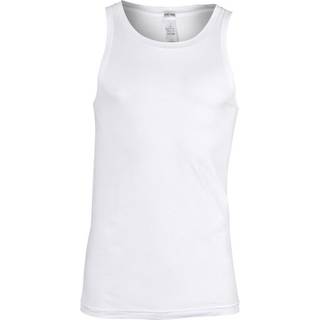HOM Herren Tanktop weiß Baumwolle & Mix unifarben