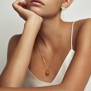 Polar Jewelry Tinder Box Halskæde 22 kt. Forgyldt Sølv TIN-NL-GD-00321 - Dame - 925 Sterling Silver