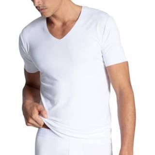 CALIDA Herren T-Shirt weiß Viskose/Modal unifarben