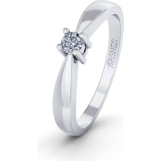 Henrik Ørsnes Design 14 Karat Hvidguld Ring med Brillant 0,07 Carat W/SI