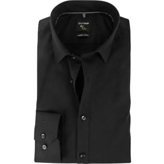 OLYMP Herren Hemd schwarz Slim Fit