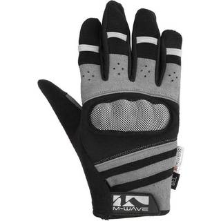 GEL-CYKELHANDSKER BESKYTTELSE FULL-FINGER sort / grå - XL