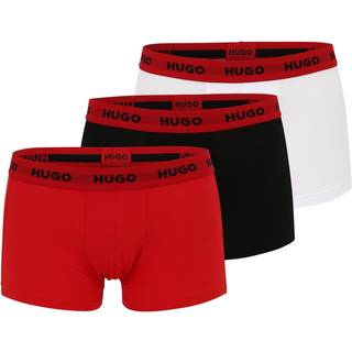 HUGO 3-pak Triplet Trunk - White/Red - Small * Kampagne *