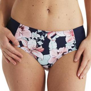 Damella Scarlett Pink Lillies Tai Bikini Brief - Blue/Pink - 48