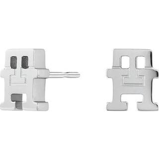 TH Monogram Stainless Steel Small Stud Earrings