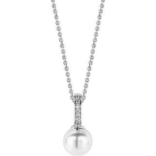 TI SENTO Silver 6760PW Simulated Pearl CZ Necklace - F69108