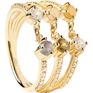PDPAOLA Juno Ring 18 kt. Forgyldt Sølv AN01-655-54 - Dame - 925 Sterling Silver