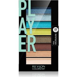 Revlon Eyeshadow Palette ColorStay ser bog Eye Makeup meget pigmenteret i blandbar Matte & Metallic Finish 910 Player 0,21 oz