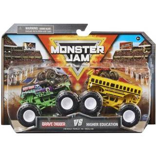Monster Jam Official Grave Digger Vs. Higher Education Die-Cast Monster Trucks 1:64 Scale Kids Toys for Boys Abso 3 og op