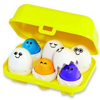 Kidoozie Peek N Peep Eggs - Mentalt stimulerende sortering og stablingsleget?j i alderen 1 og op - en sjov m?de at bygge h?nd -?je -koordinaton p