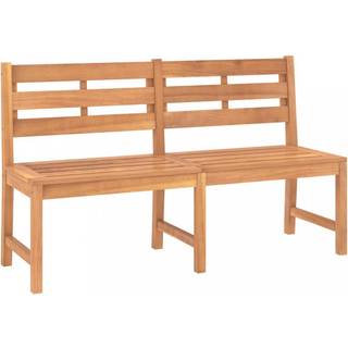havebænk 150 cm massivt teaktræ