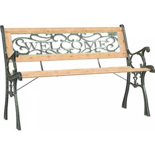 havebænk 122 cm massivt fyrretræ