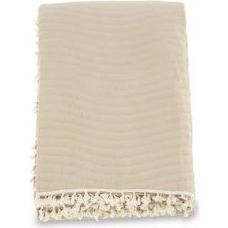 Lias Sengetæppe  - Beige og - Off White