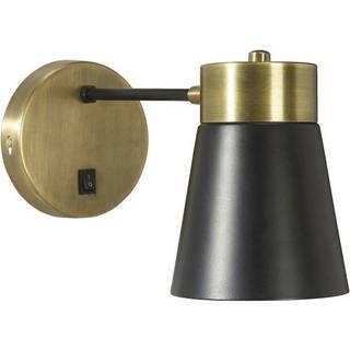 PR Home Luna væglampe sort/antik messing