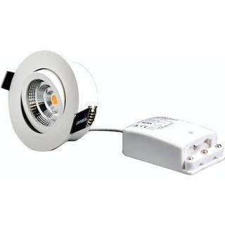Designlight Q-1MW Downlight med driver, 3000 K, vipning
