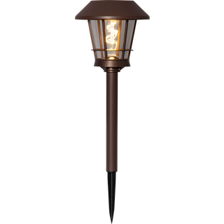 Star Trading Solar pullert brun 35cm 482-34