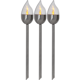 Star Trading - Solar Cell Lighting - Solar Cell Roller 3 -P Olympus - Sølv - 40 cm