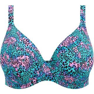 Elomi Electric Savannah UW Plunge Bikini Top - Leopard - I 75