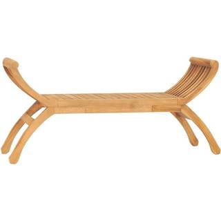 havebænk 126 cm massivt teaktræ