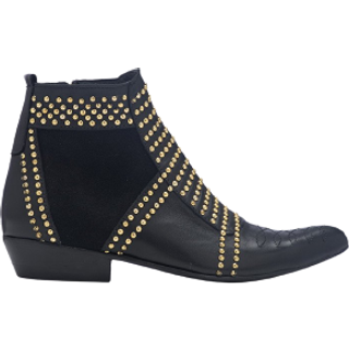 Charlie Boots - Gold Studs 36