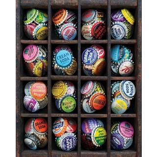 Springbok -puslespil til at huske - Alzheimer & Dementia Activity - 36 Piece Jigsaw Puzzle Coloral Caps - Made in USA