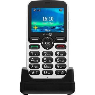 DORO 5860 - 4G funktionstelefon - microSD slot - 320 x 240 pixels - rear camera 2 MP - sort, hvid