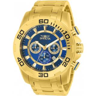 Invicta 22321 Pro Diver Blå/Gul guldtonet stål Ø50 mm