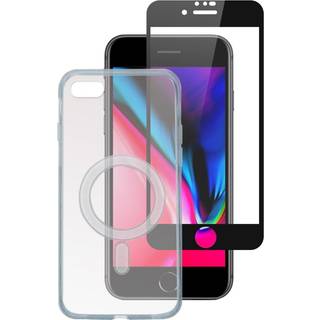 iPhone SE (2022 / 2020) / 8 / 7 4smarts Second Glass X-Pro 360° Beskyttelsessæt Premium - MagSafe Kompitabel - Case + Hærdet Glas)