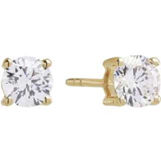 Sif Jakobs - Princess Round øreringe i forgyldt sølv