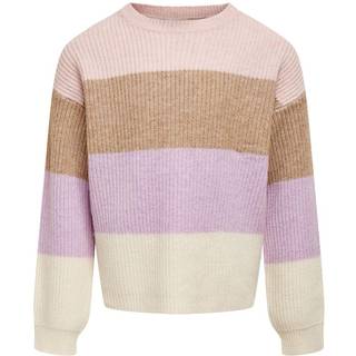 Kids Only Sepia Rose/toasted Coconut/crocus Petal/whitecap Gray Stribet Pullover Striktrøje