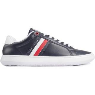 Tommy Hilfiger Læder cupsole sneakers - Navy - Str. 43 - Modish.dk