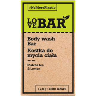 LoveBar Bodywash Bar m. Matcha te & Mandarin olie - 60 g.