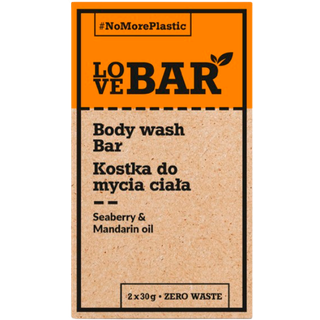 LoveBar Bodywash Bar m. Seaberry & Mandarin olie - 60 g.