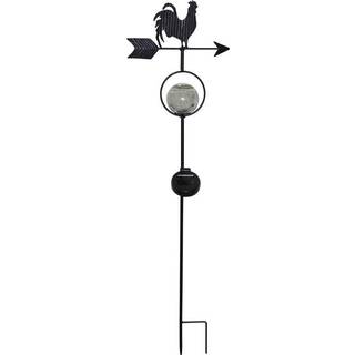 Star Trading - Solar Cell Lighting - Solar Cell Decoration Windy - Black - 81 cm