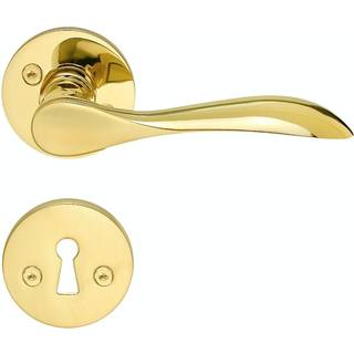 Beslagsboden indendørsgreb inkl nøgleskilt messing b857pn